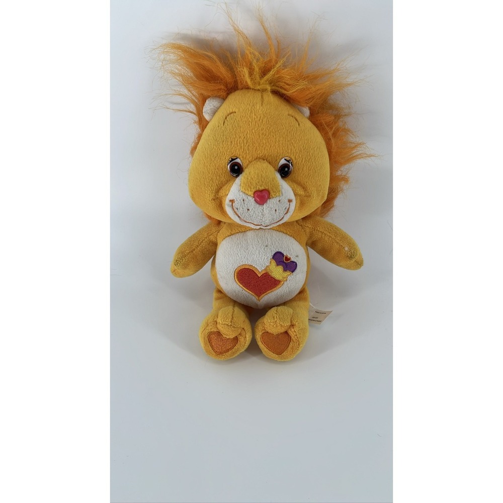 2004 Care Bear Cousins Brave Heart Lion 13" Orange Plush